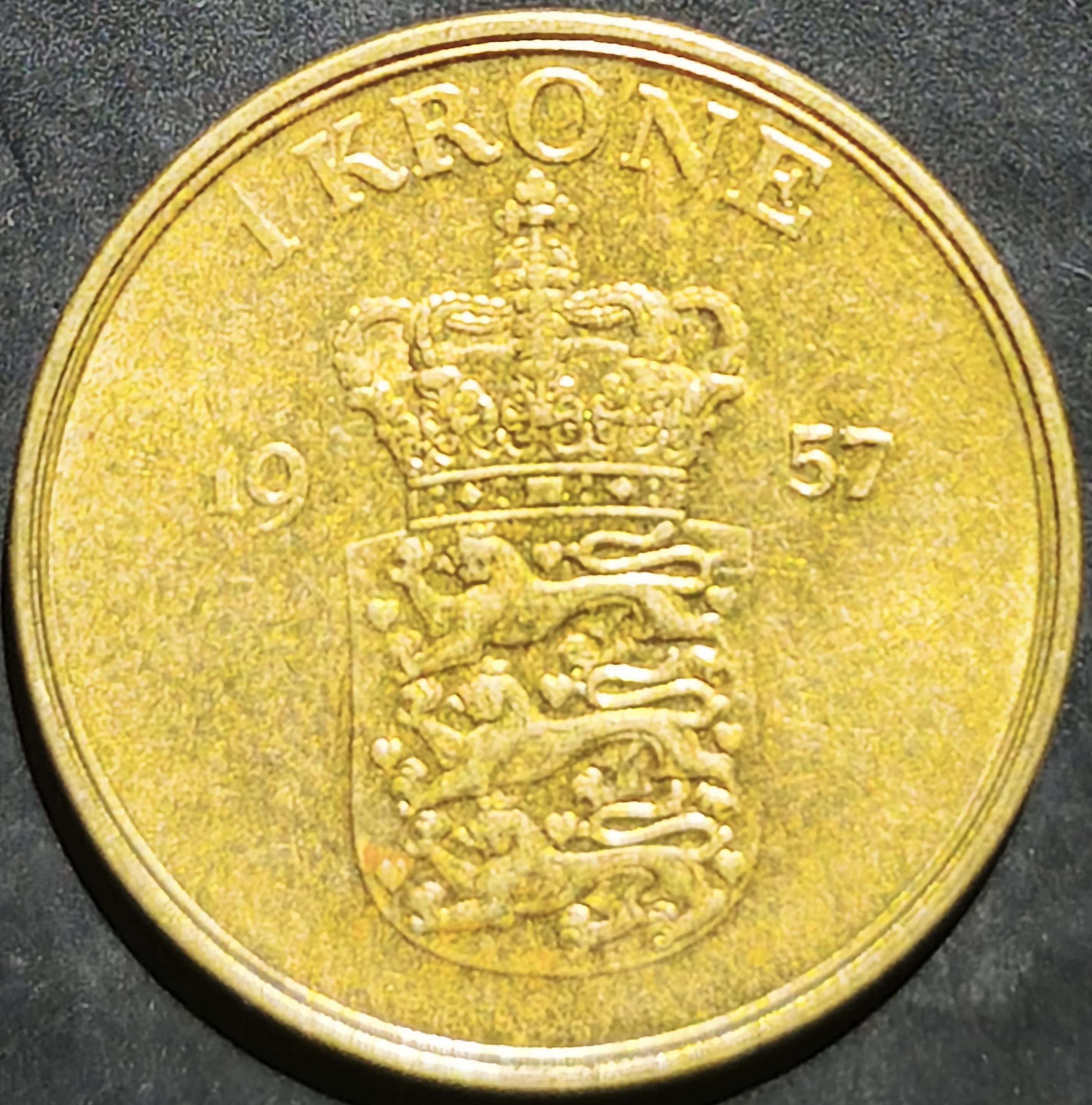 Denmark 1 Krone 1956~1960