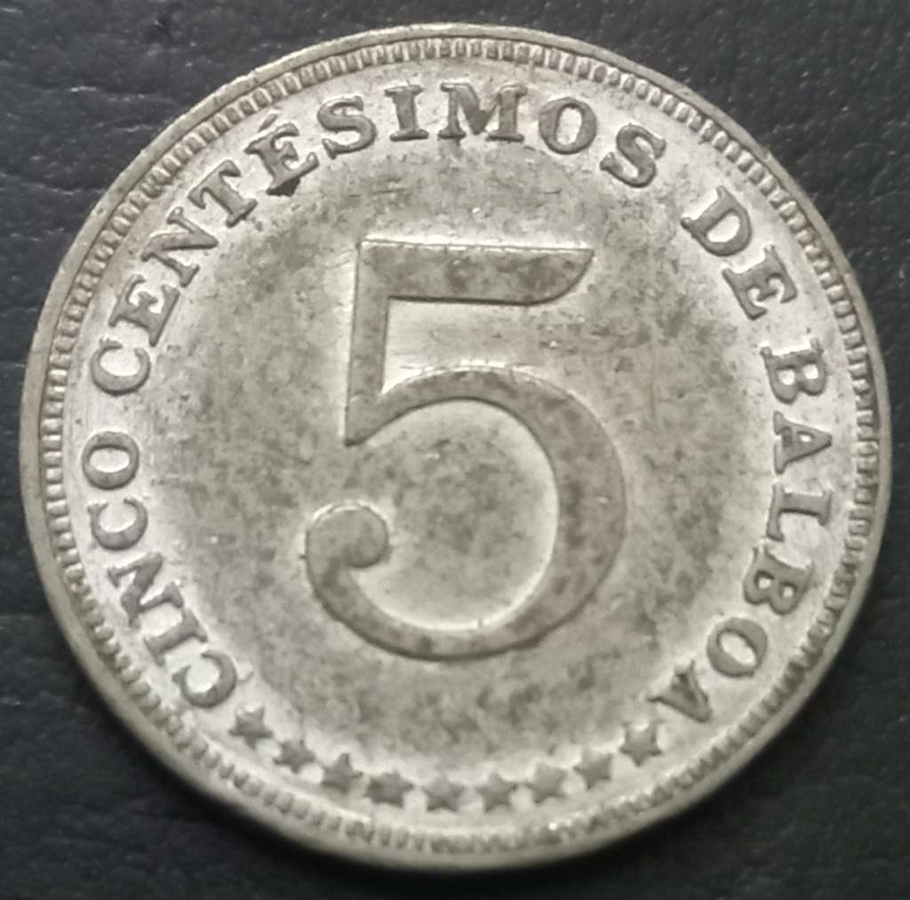 Panama 5 Centesimo 1962 1993