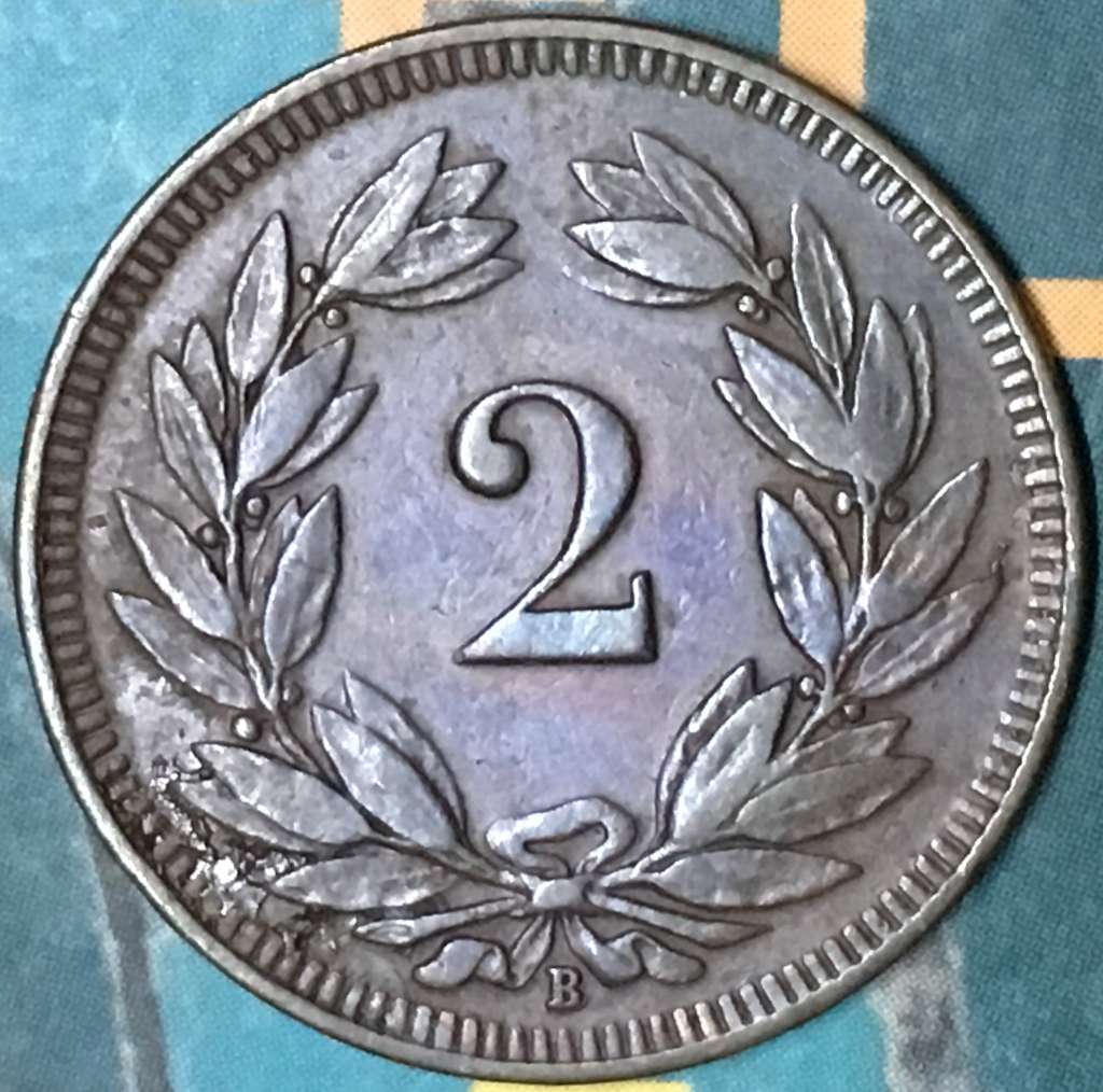 Switzerland 2 Rappen 1893 1941