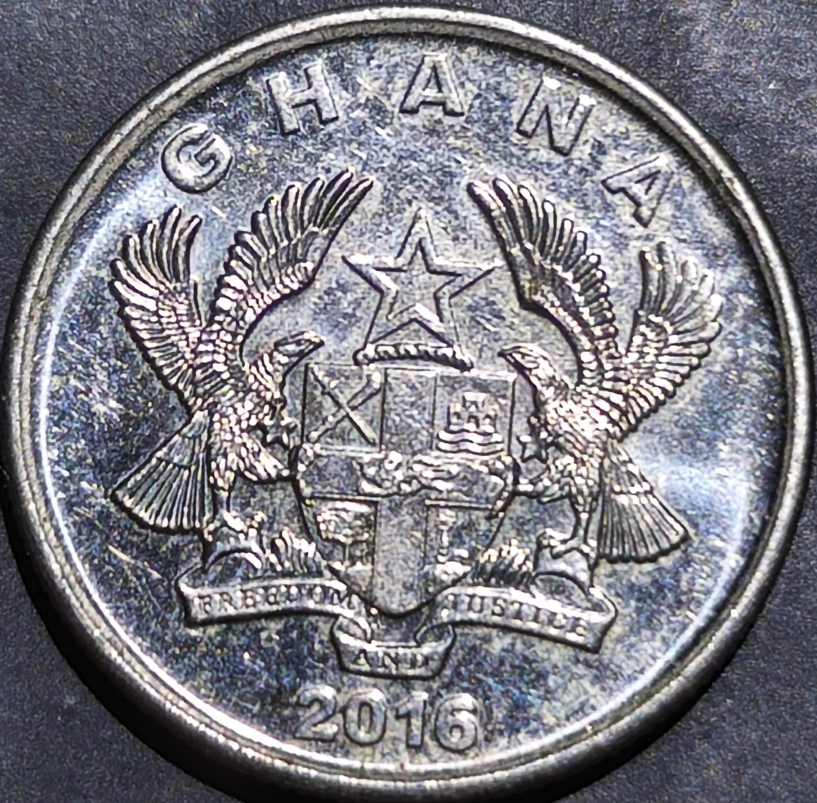 Ghana 10 Pesewas 2007 2016
