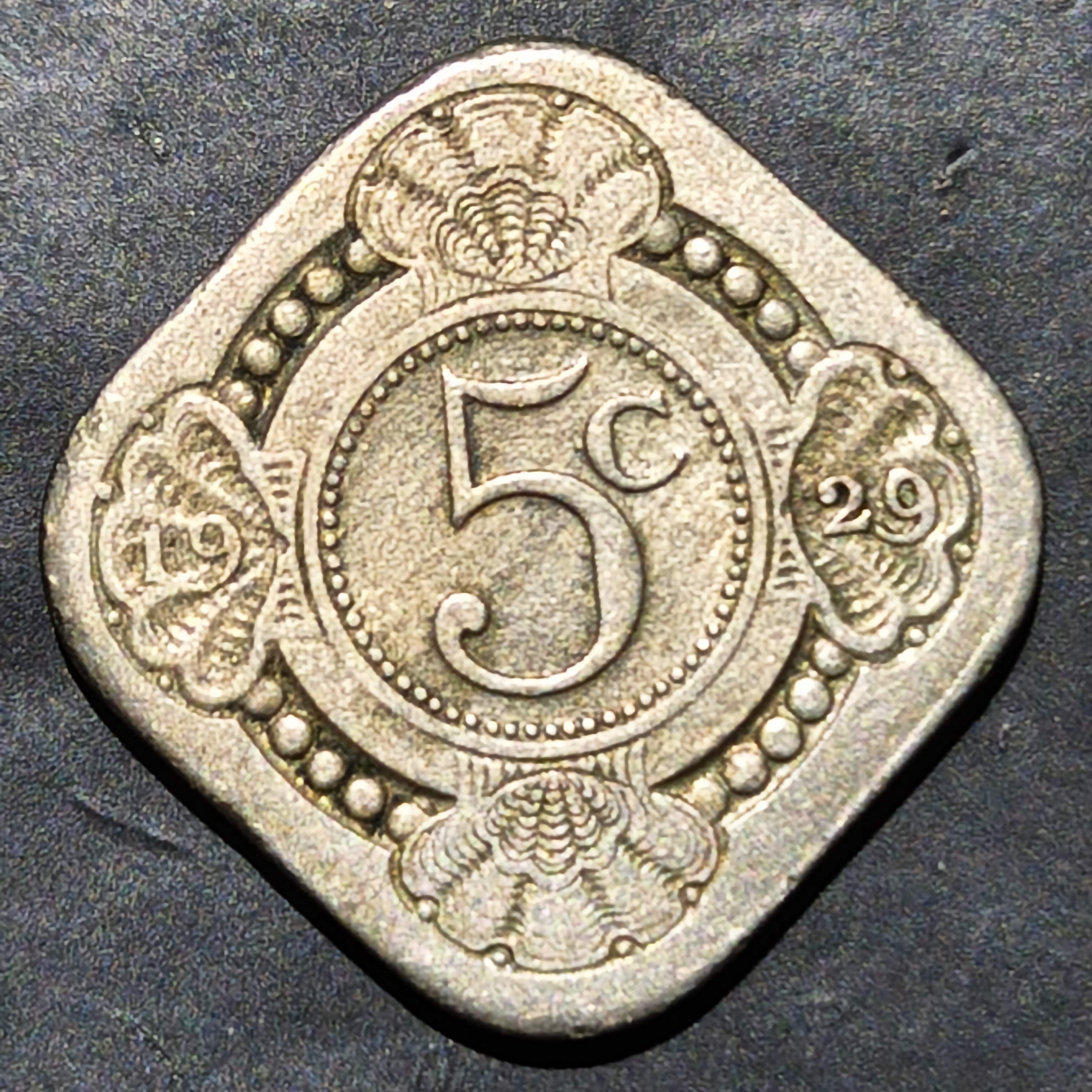 Netherlands 5 Cents 1929