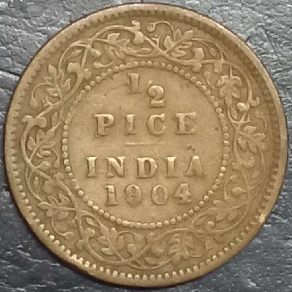 India - British ½ Pice 1903 1906