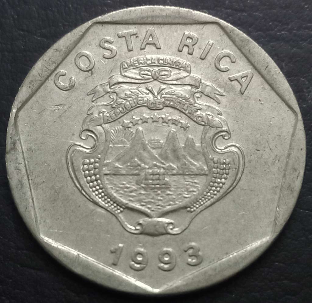 Costa Rica 5 Colones 1993 