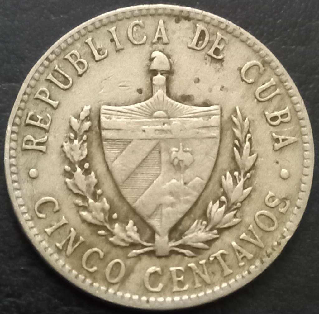 Cuba 5 Centavo 1946 1961