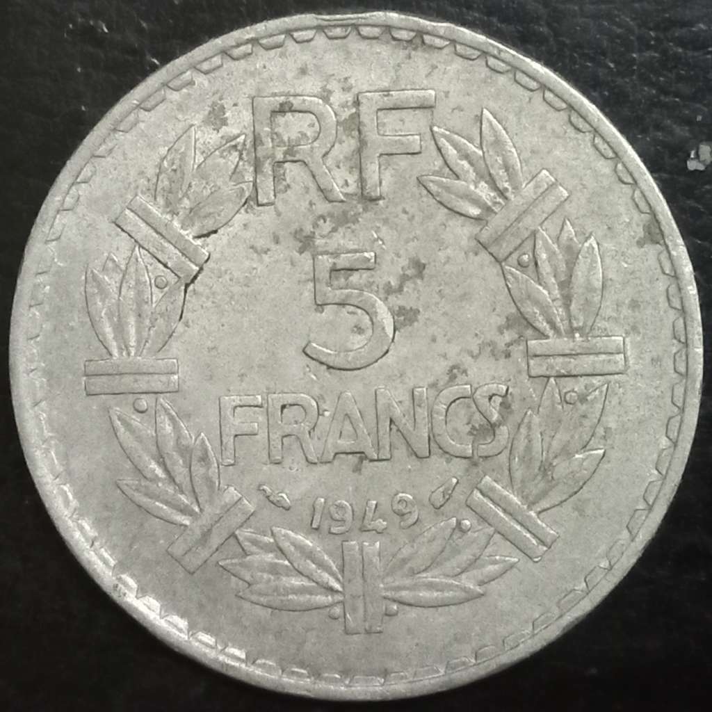 France 5 Franc 1945 1952