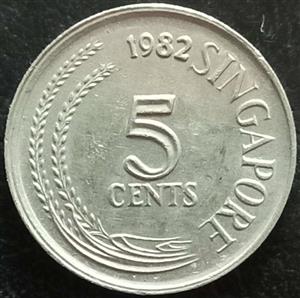 Singapore 5 Cent 1967 1985
