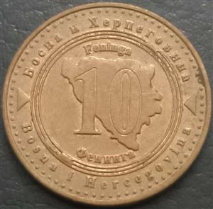 Bosnia & Herzegovina 10 Feninga 1998 2017