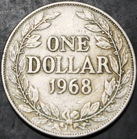 Liberia 1 Dollar 1966~1975