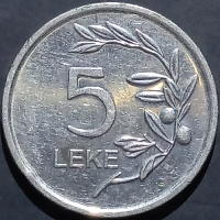 Albania 5 Leke 1995 2023