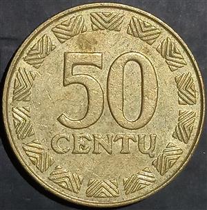 Lithuania 50 Centu 1997 2025
