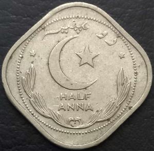 Pakistan ½ Anna 1948 1951