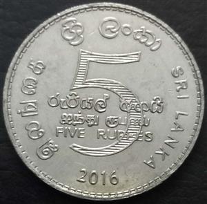 Sri Lanka 5 Rupee 2016 