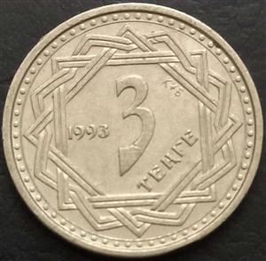 Kazakhstan 3 Tenge 1993 