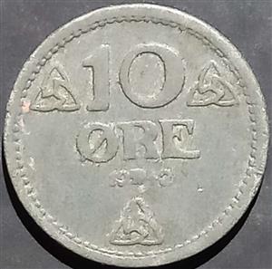 Norway 10 Øre 1941~1945 Zinc