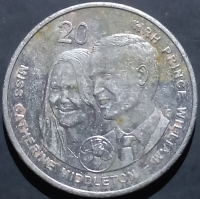 Australia 20 Cents 2011 Catherine Middleton William