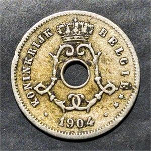 Belgium 5 Centimes 1904~1907