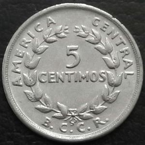 Costa Rica 5 Centimos 1953~1958