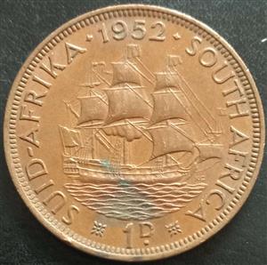 South Africa 1 Penny 1951 1952