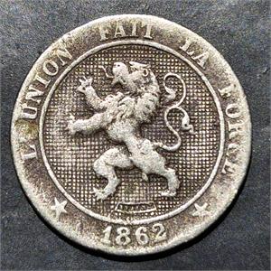Belgium 5 Centimes 1861~1864