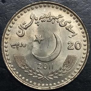Pakistan 20 Rupee 2011 