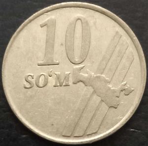 Uzbekistan 10 Som 2001 