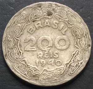 Brazil 200 Reis 1938 1942