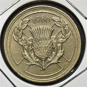 Great Britain 2 Pounds 1986