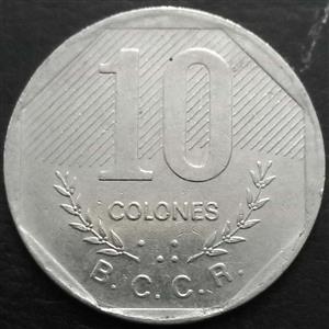 Costa Rica 10 Colon 1983~1992