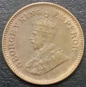 India - British ½ Pice 1912 1936