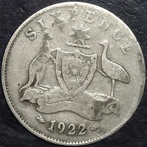 Australia 6 Penny 1911 1936