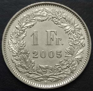 Switzerland 1 Franc 1983 2024