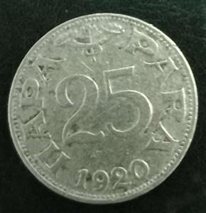 Yugoslavia 25 Para 1920 