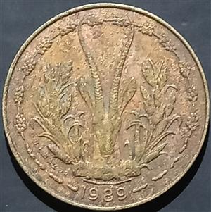 West African States 5 Francs 1965 2025