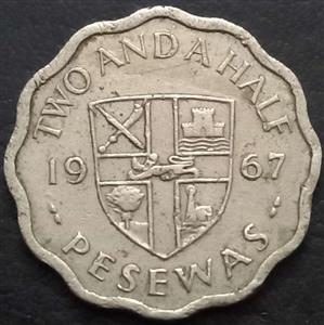 Ghana 2 ½ Pesewas 1967 