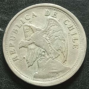 Chile 20 Centavo 1920 1929