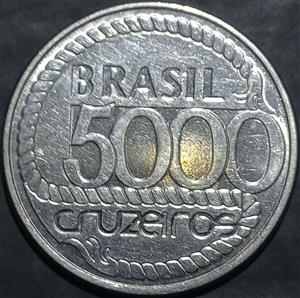 Brazil 5000 Cruzeiro 1992 
