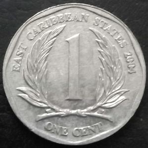 East Caribbean States 1 Cent 2002 2008