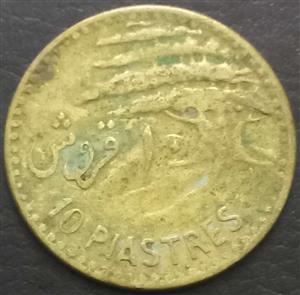 Lebanon 10 Piastre 1955 