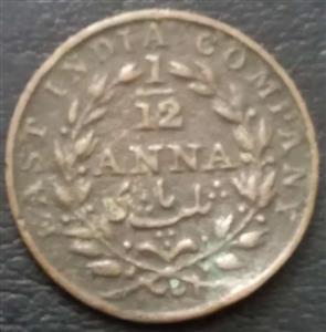 East India Co 1/12 Anna 1835-1848