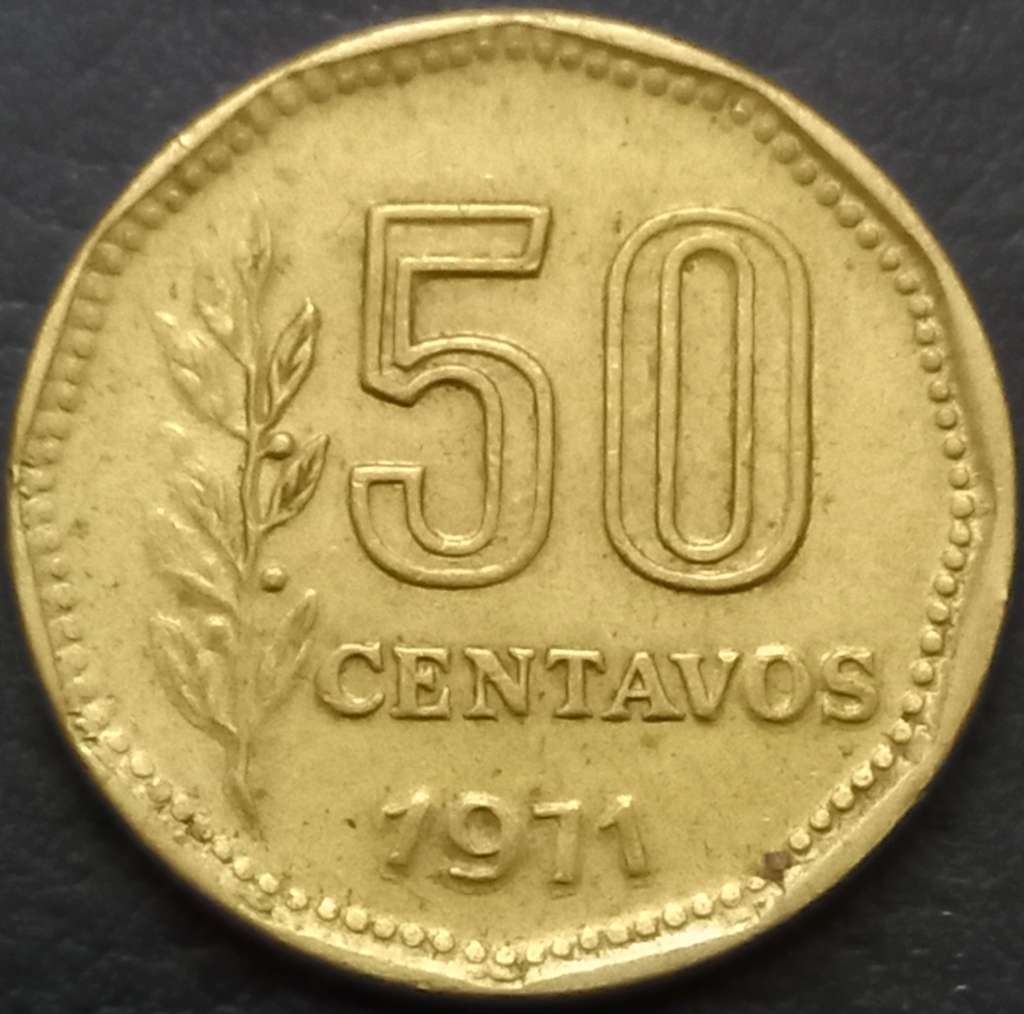 Argentina 50 Centavo 1970 1976