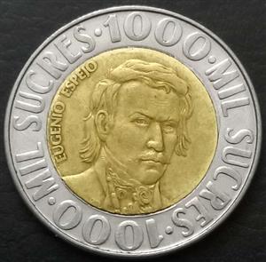 Ecuador 1000 Sucres 1996 