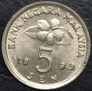 Malaysia 5 Sen 1989 2011