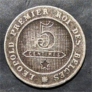 Belgium 5 Centimes 1861~1864
