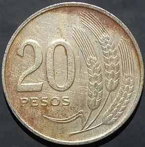 Uruguay 20 Pesos 1970 