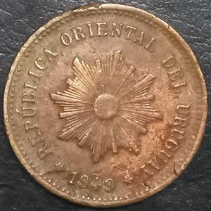 Uruguay 5 Centésimo 1944 1951
