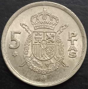 Spain 5 Peseta 1976-1980