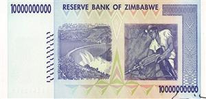 Zimbabwe Ten Billion Dollars 2008