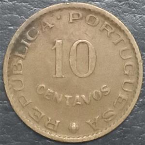 Portuguese India 10 Centavo 1958-1961