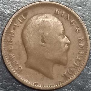 India - British ¼ Anna 1903 1906