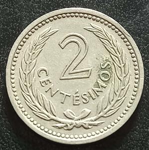 Uruguay 2 Centésimo 1953 